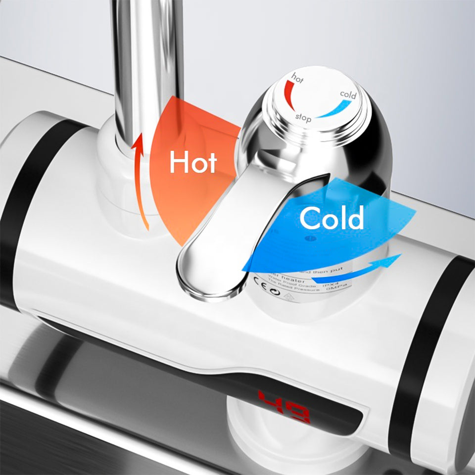 Instant Electric Water Heater Tap with LED Temperature Display